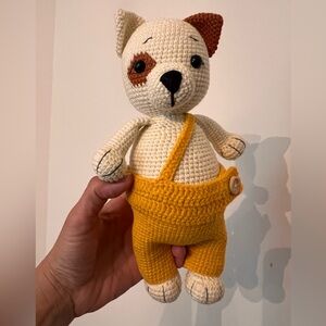 Handmade Amigurumi Crochet dog toy